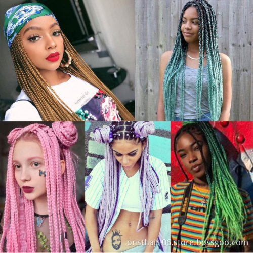 Onst Best Price Synthetic Braiding Hair Senegalese To Tone Crochet  Ombre Jumbo Twist Braid Grey Blonde Colors Braids